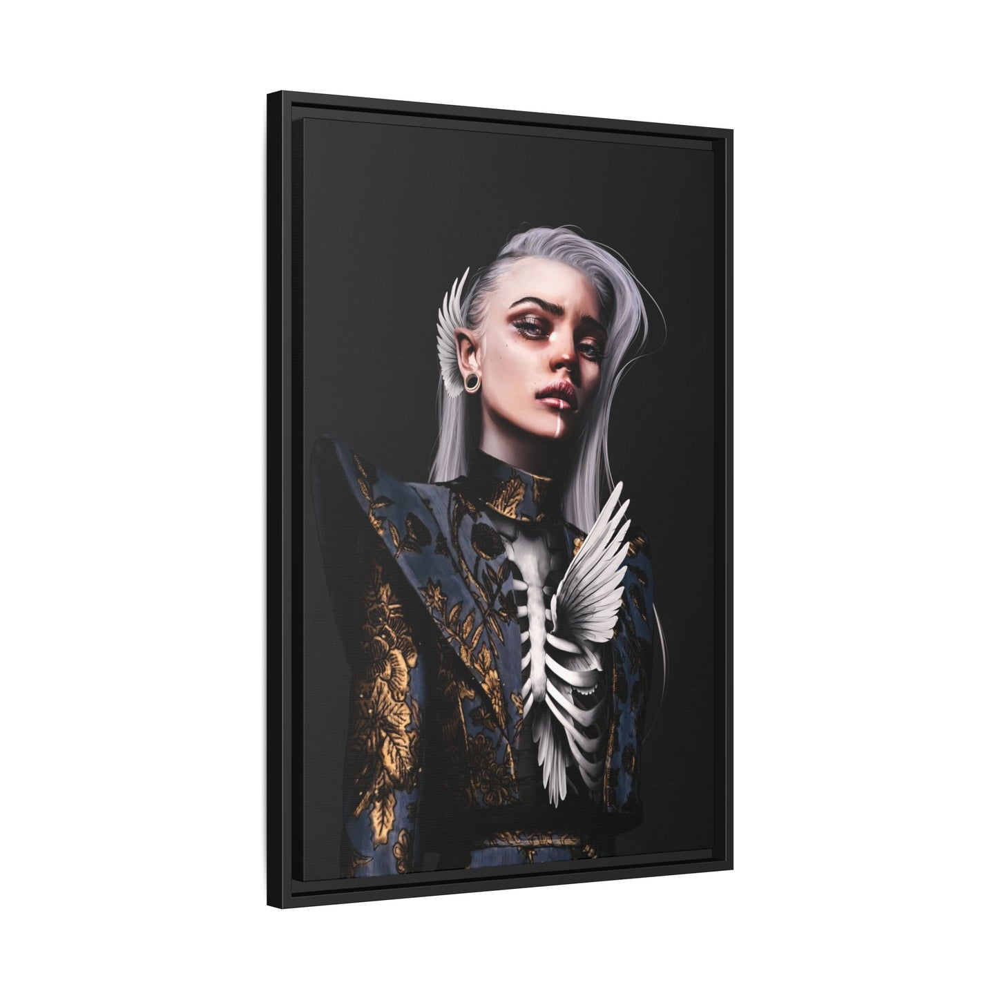 Framed Canvas - Bird Or Cage