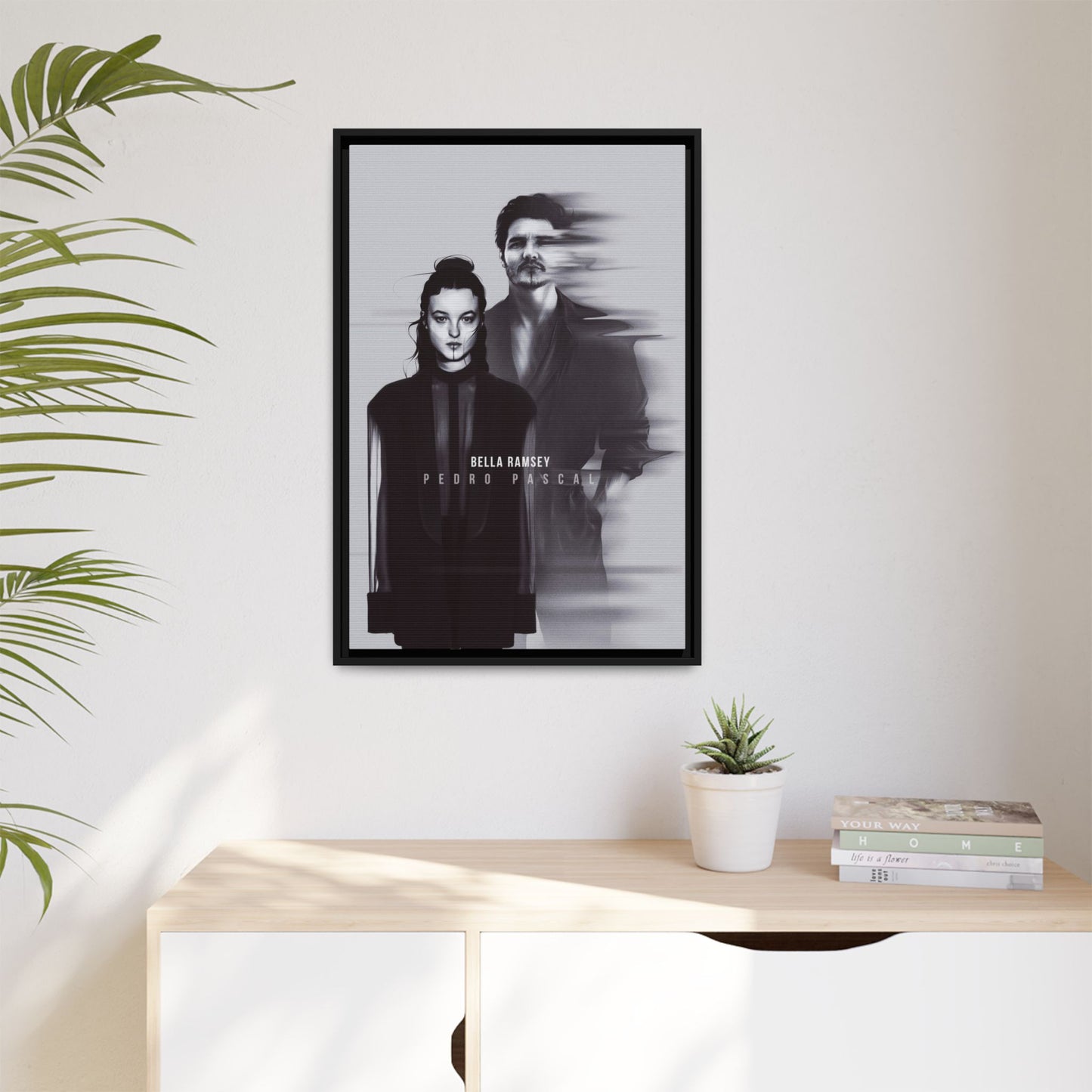 Framed Canvas - Bella Ramsey & Pedro Pascal