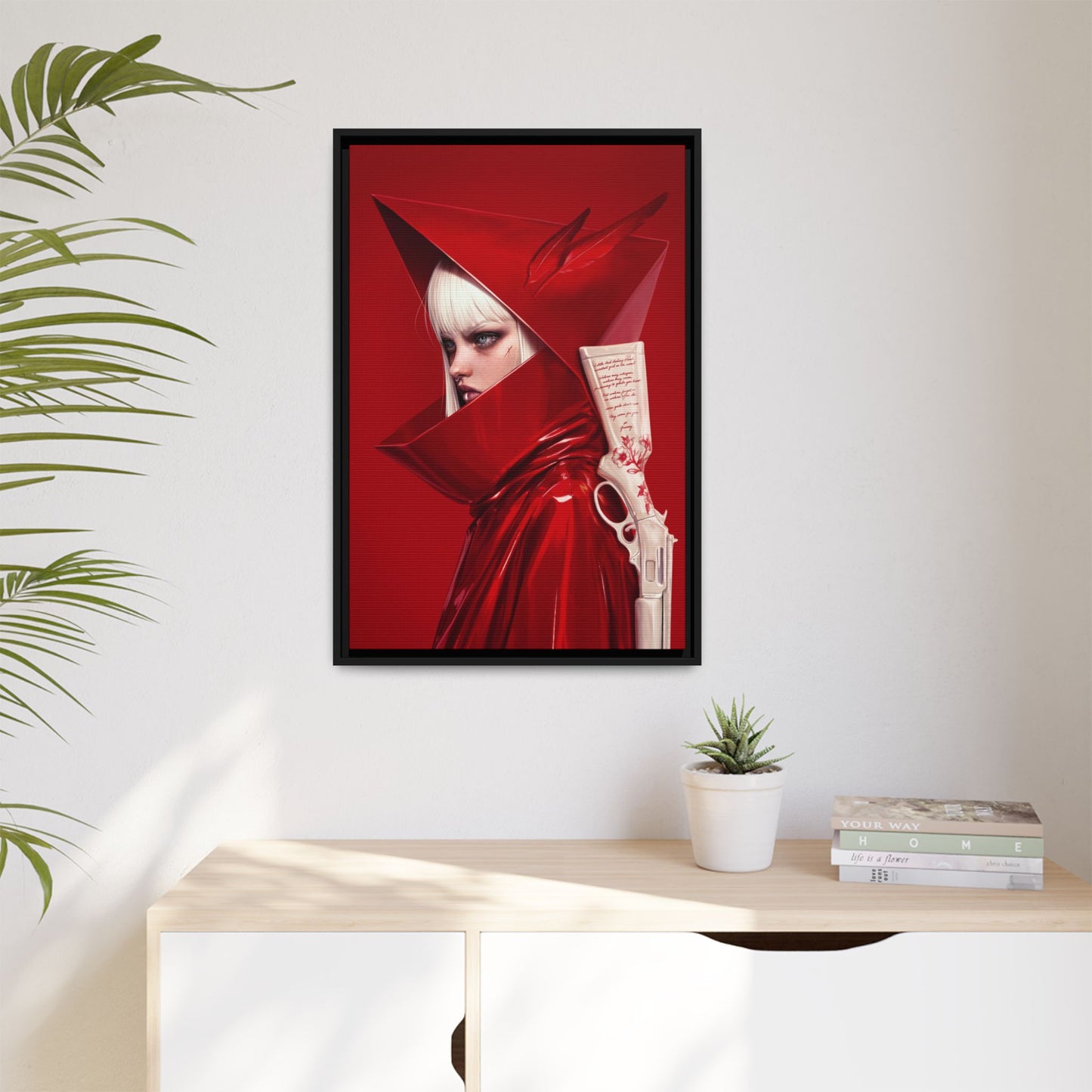 Framed Canvas - Red Hunter