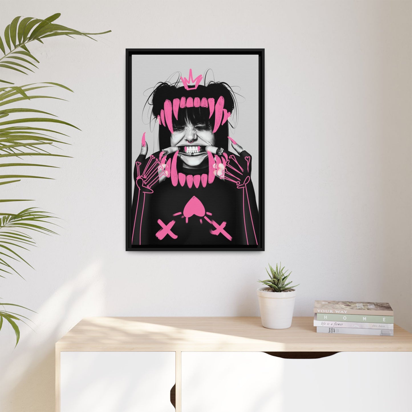 Framed Canvas - Smile