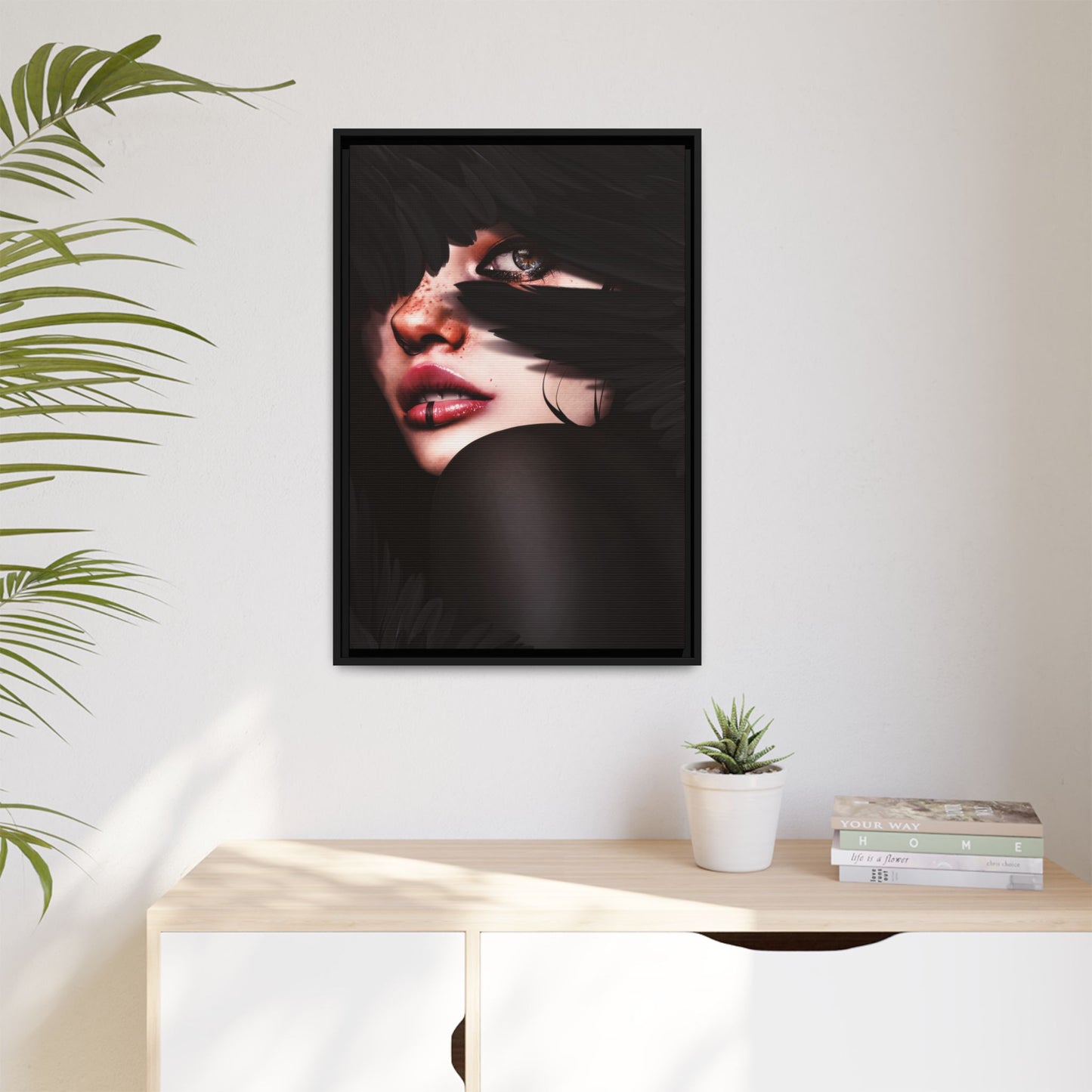 Framed Canvas - Dancing With Shadows