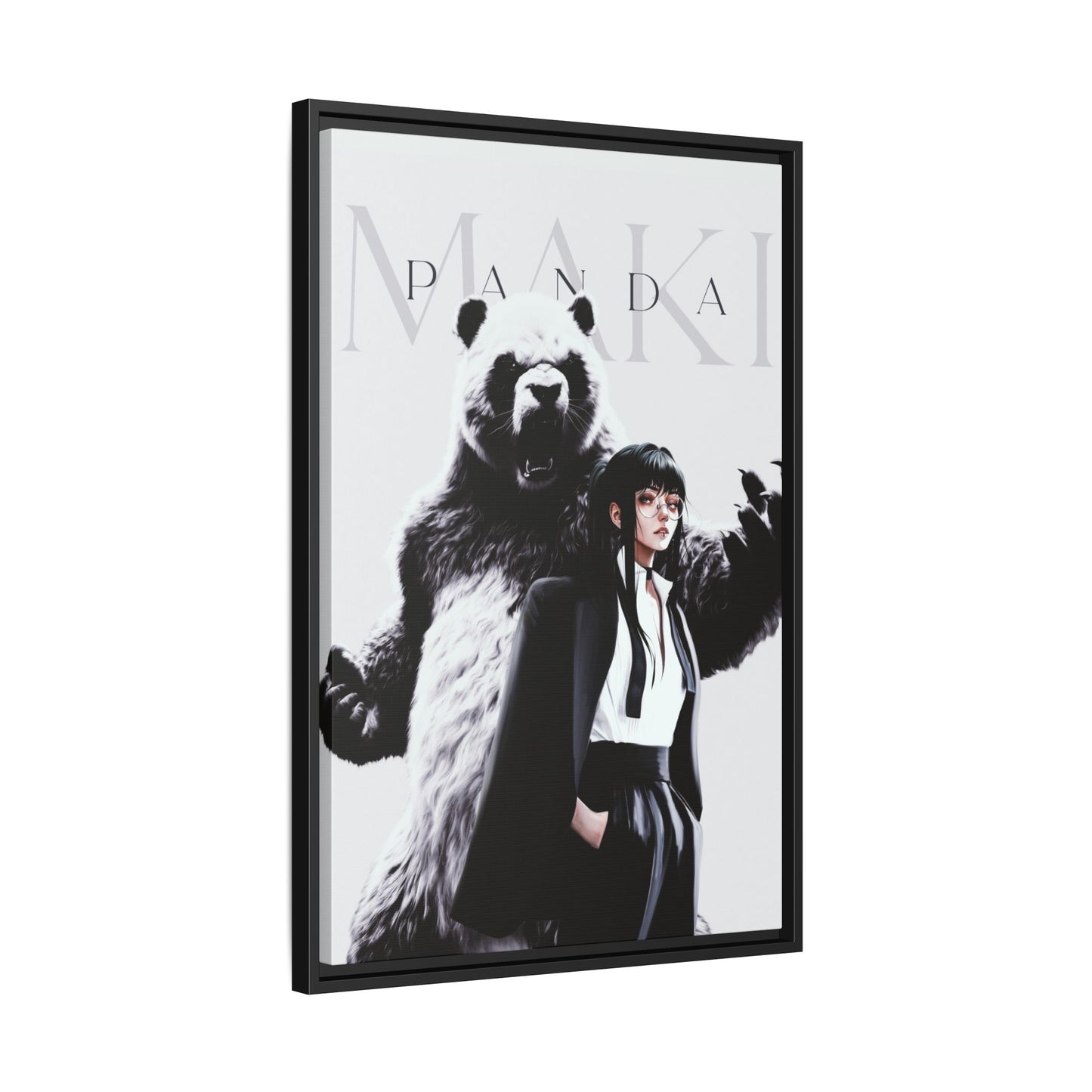 Framed Canvas - Maki & Panda