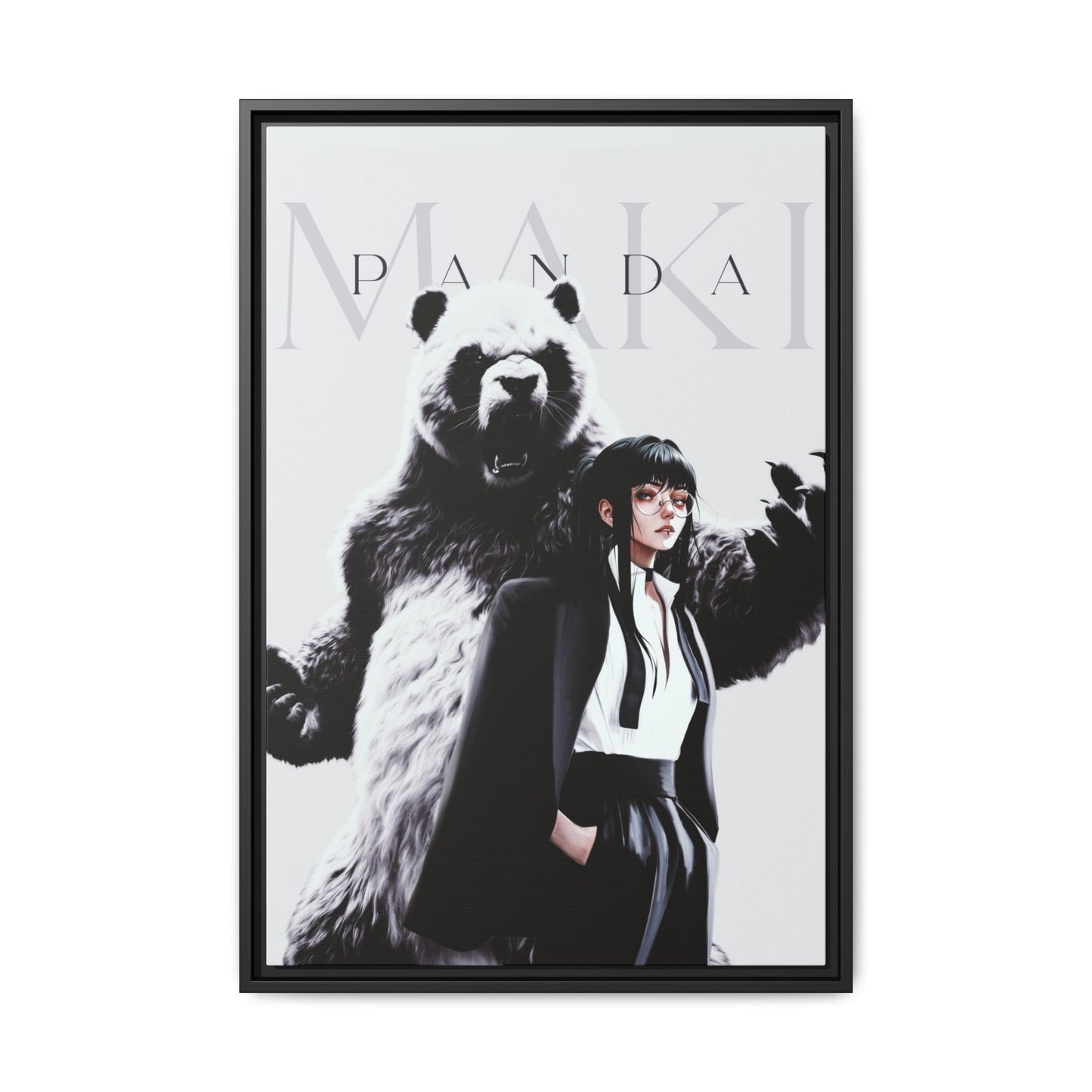 Framed Canvas - Maki & Panda