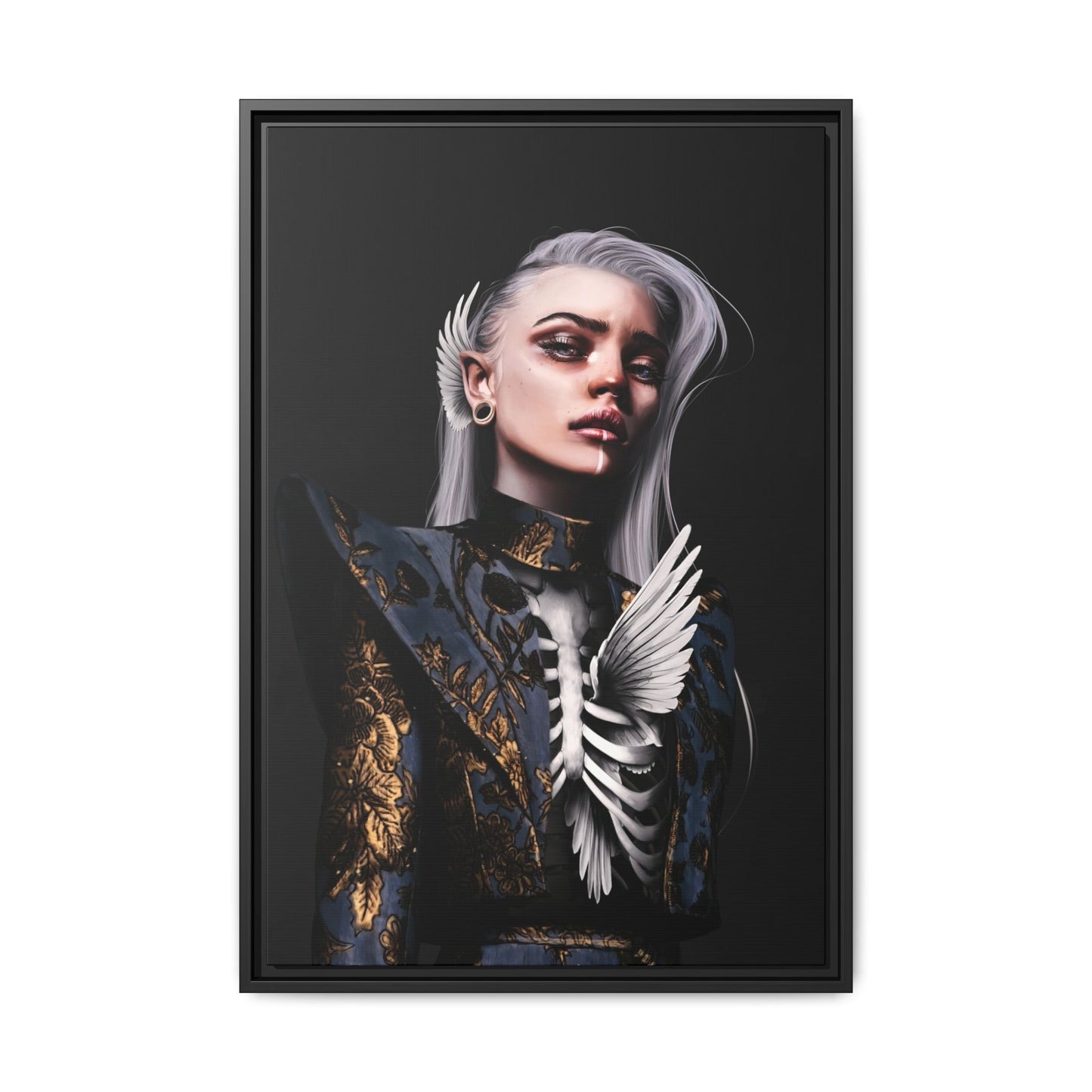 Framed Canvas - Bird Or Cage