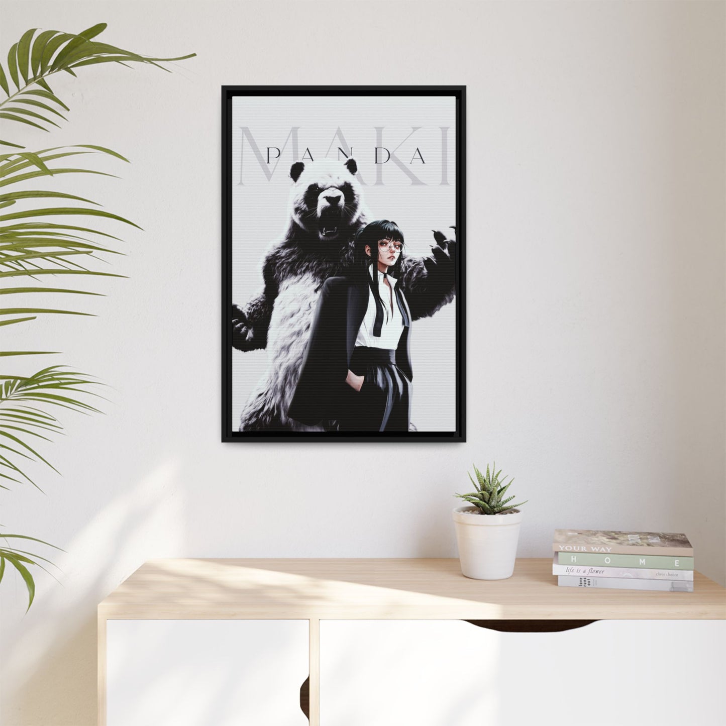 Framed Canvas - Maki & Panda