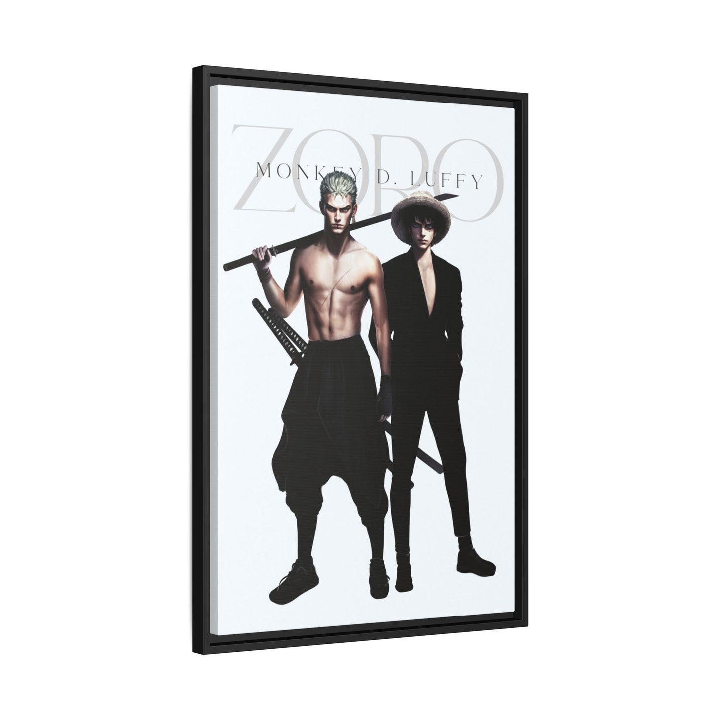 Framed Canvas - Zoro & Luffy