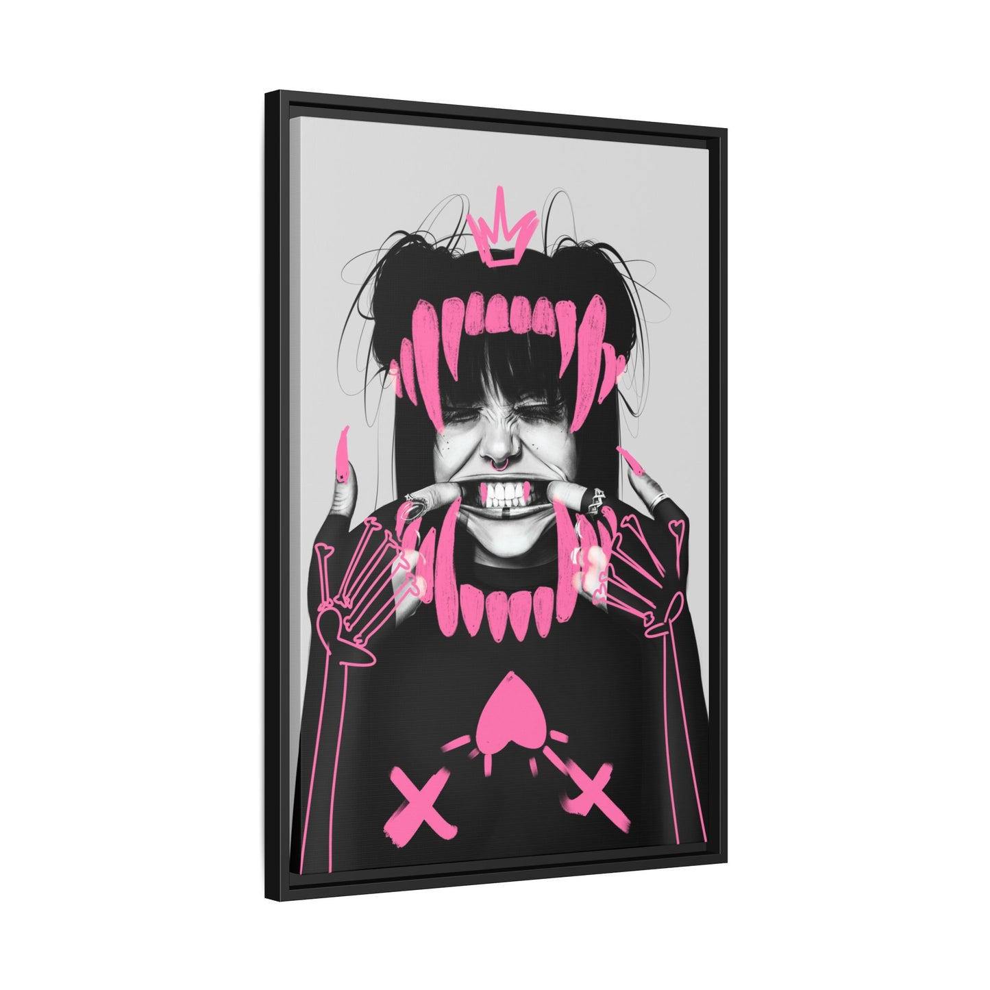 Framed Canvas - Smile