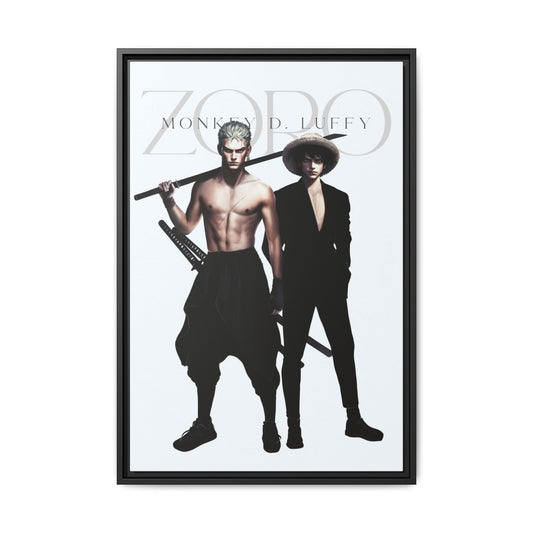 Framed Canvas - Zoro & Luffy