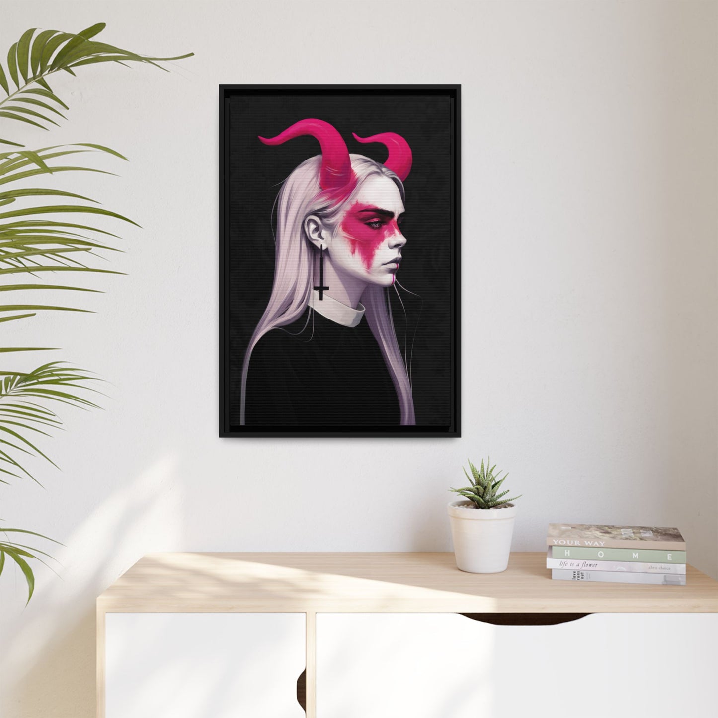 Framed Canvas - Cara DEVILingne