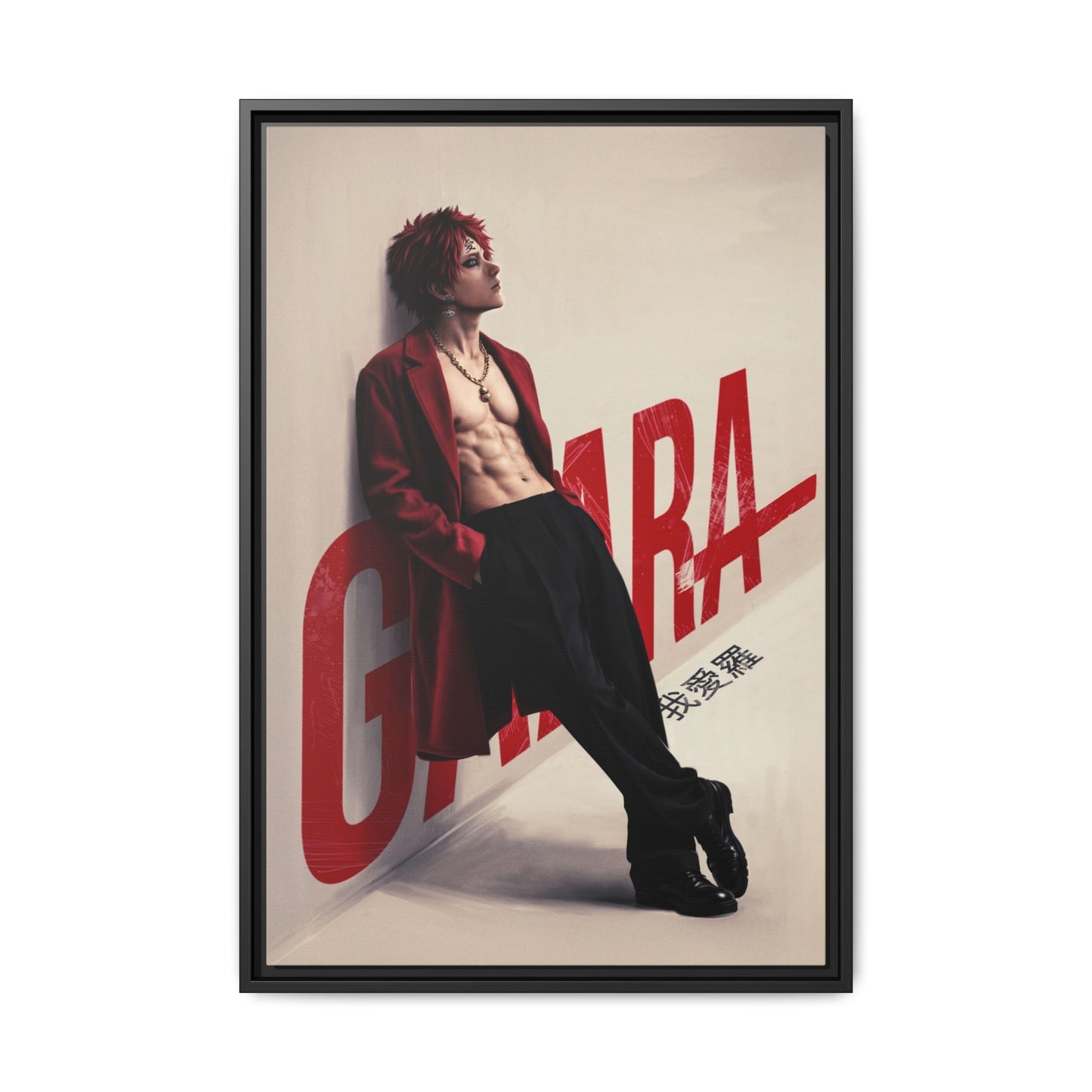 Framed Canvas - Gaara