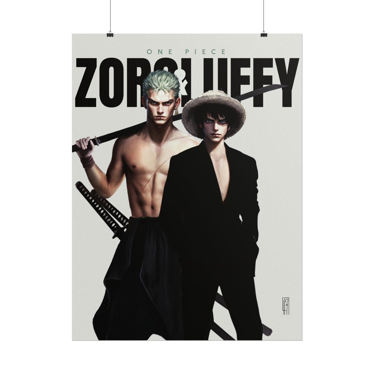 Zoro & Luffy - Art Print