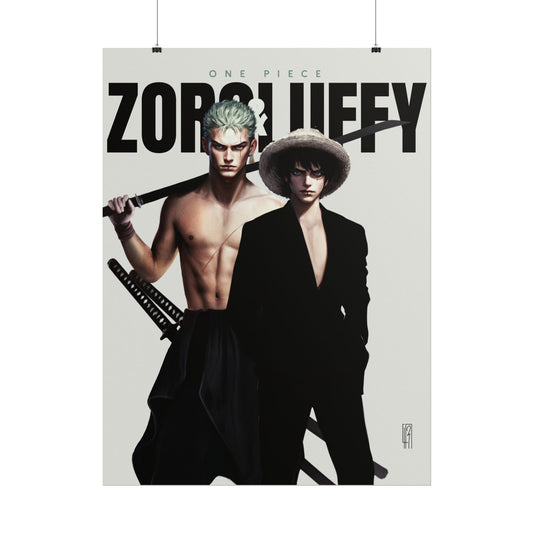 Zoro & Luffy - Art Print