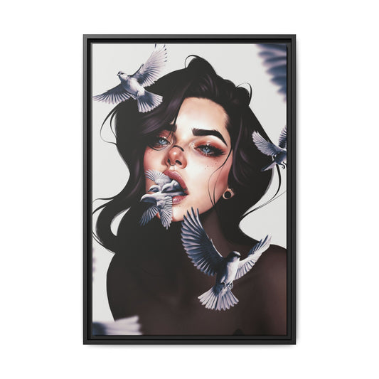 Framed Canvas - Speak