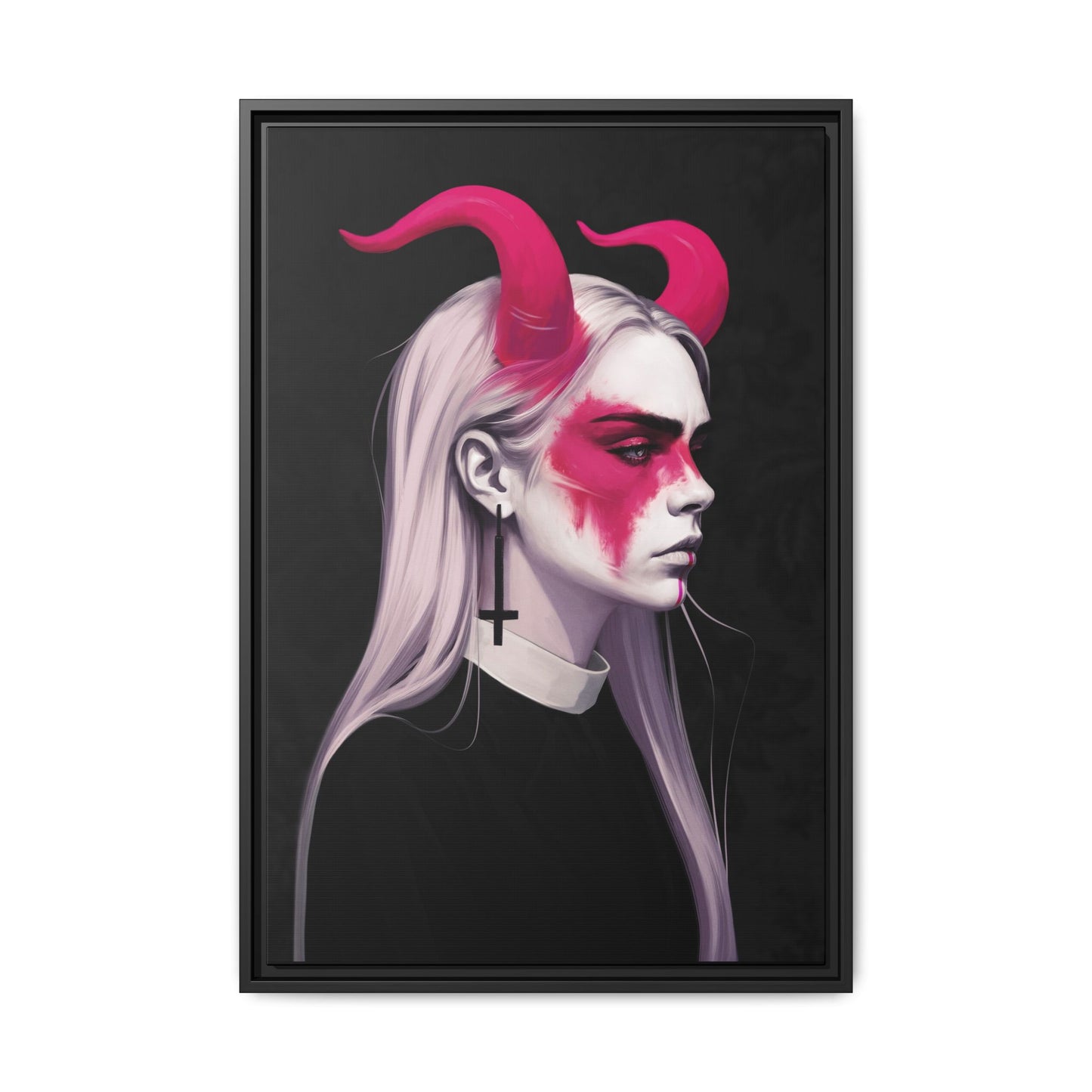 Framed Canvas - Cara DEVILingne
