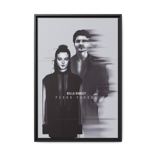 Framed Canvas - Bella Ramsey & Pedro Pascal