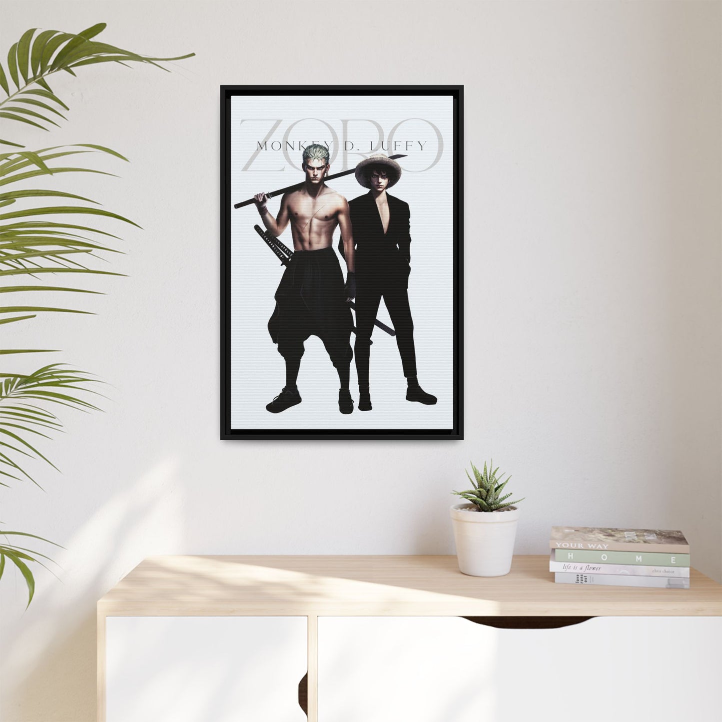 Framed Canvas - Zoro & Luffy