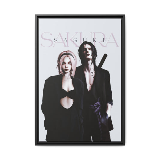 Framed Canvas - Sakura & Sasuke